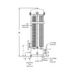 وعاء فلتر مياه ستانلس ستيل 40 بوصة