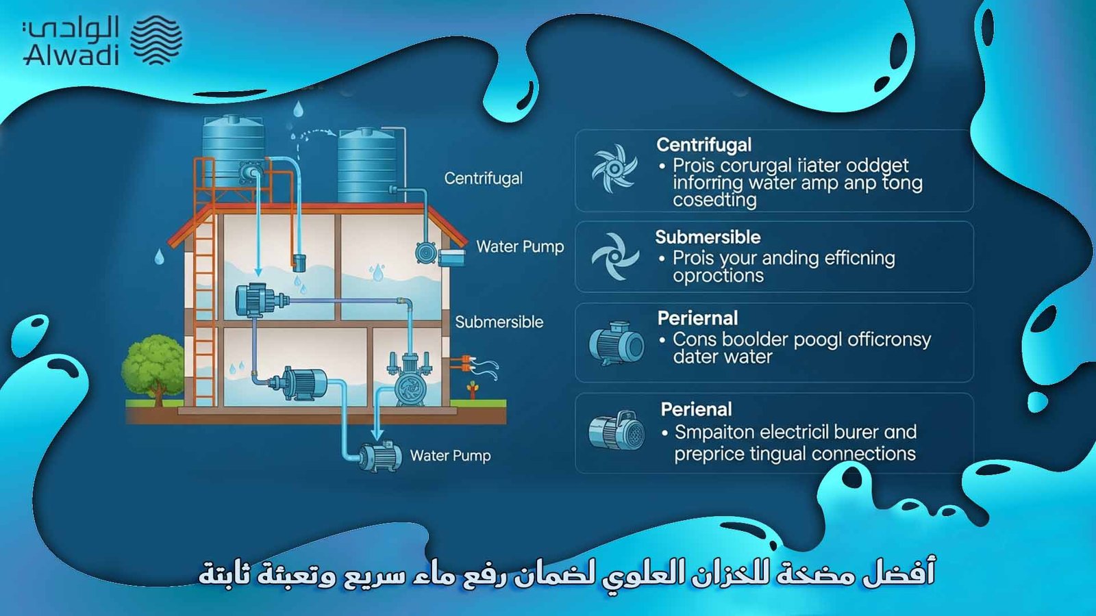أفضل مضخة ماء للخزان العلوي